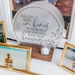 Memorial Sign for Wedding Decor
